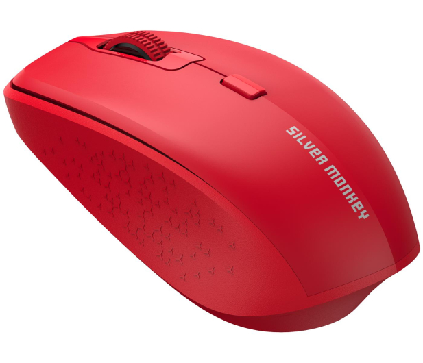 SILVER MONKEY M40 Wireless Comfort Mouse Red Silent - 669387 - zdjęcie 3